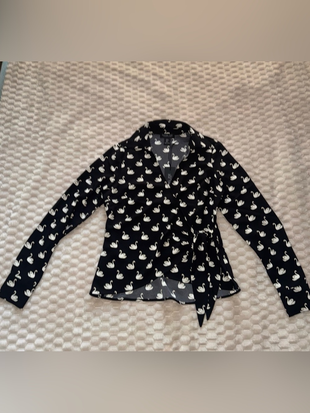 Rachel Zoe Swan Wrap Blouse - NWT